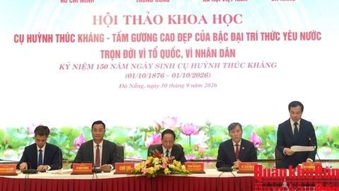 Hội thảo khoa học “Cụ Huỳnh Thúc Kháng - Tấm gương cao đẹp của bậc đại trí thức yêu nước, trọn đời vì Tổ quốc, vì Nhân dân”