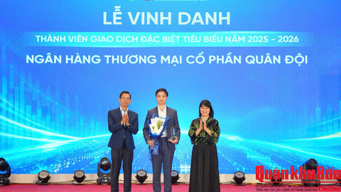MB được vinh danh là thành viên giao dịch đặc biệt tiêu biểu trên thị trường trái phiếu