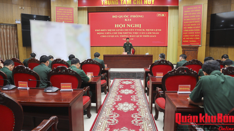 Quân khu 4 luyện tập chuyển trạng thái sẵn sàng chiến đấu