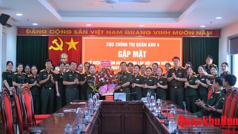 Cục Chính trị Quân khu 4: Gặp mặt kỷ niệm 96 năm Ngày thành lập Hội Liên hiệp Phụ nữ Việt Nam