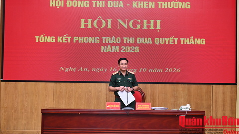 Quân khu 4: Tổng kết phong trào Thi đua Quyết thắng năm 2026