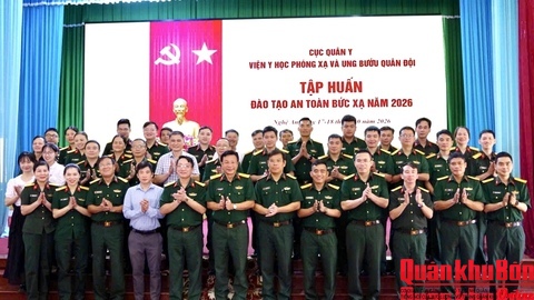 Tập huấn công tác an toàn bức xạ tại Bệnh viện Quân y 4