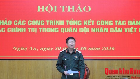Hội thảo bản thảo các Công trình “Tổng kết công tác đảng, công tác chính trị trong Quân đội Nhân dân Việt Nam”