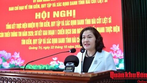 Tỉnh Quảng Trị: Quy tập 220 hài cốt liệt sĩ trong thực hiện 'Chiến dịch 500 ngày đêm”