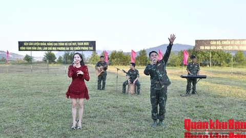 Sư đoàn 324 (Quân khu 4): Tổ chức chương trình “Tiếng hát thao trường- lập công quyết thắng”