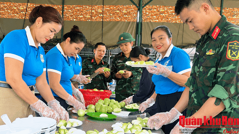 Hà Tĩnh: Thắm tình quân dân trên thao trường diễn tập