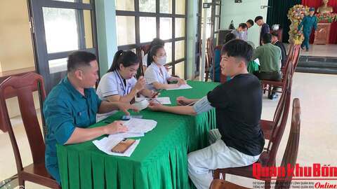 Xã Minh Hóa, tỉnh Quảng Trị hoàn thành công tác sơ khám tuyển sức khỏe công dân nhập ngũ năm 2027