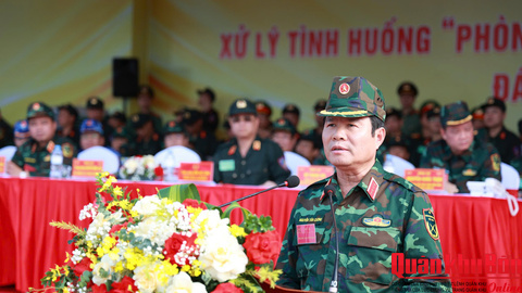 Tỉnh Nghệ An, tỉnh Hà Tĩnh hoàn thành tốt nội dung diễn tập bảo vệ an ninh trật tự