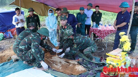 Bộ Chỉ huy Quân sự thành phố Huế tìm kiếm, quy tập 01 hài cốt liệt sĩ