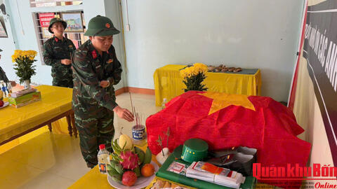 Sư đoàn 968 tìm kiếm, quy tập được 2 hài cốt liệt sĩ cùng nhiều di vật