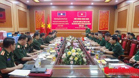 Bộ Chỉ huy Quân sự tỉnh Hà Tĩnh và  Bolykhămxay, Lào hội nghị giao ban thường niên