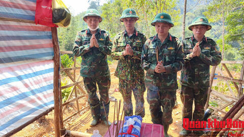 Đoàn Kinh tế - Quốc phòng 337 phát hiện, quy tập 1 hài cốt liệt sĩ