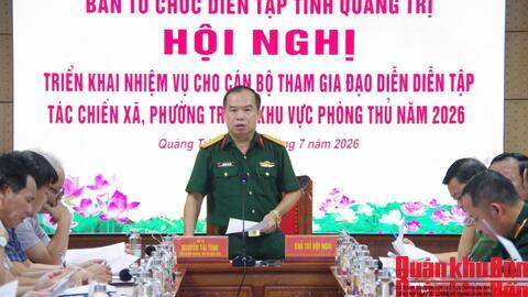 Quảng Trị triển khai nhiệm vụ đạo diễn diễn tập tác chiến xã, phường năm 2026