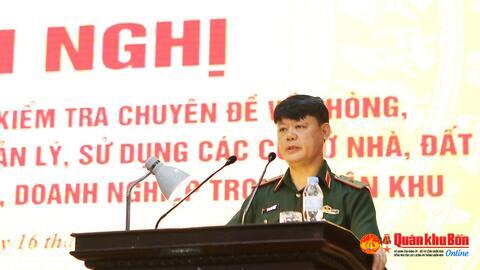 Quân khu 4: Tập huấn thanh tra, kiểm tra chuyên đề về phòng, chống lãng phí trong quản lý, sử dụng cơ sở nhà, đất