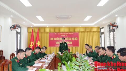 Cục Cán bộ, Tổng cục Chính trị Quân đội nhân dân Việt Nam làm việc tại Lữ đoàn Thông tin 80