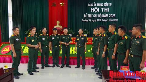 Trung đoàn 19 khai mạc Hội thi Bí thư chi bộ giỏi năm 2026