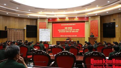 Bộ Tham mưu Quân khu 4 giao nhiệm vụ xây dựng sở chỉ huy diễn tập năm 2026