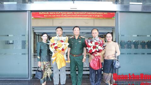 Lãnh đạo Bộ Quốc phòng Lào thăm, làm việc tại Bộ Tư lệnh Quân khu 4