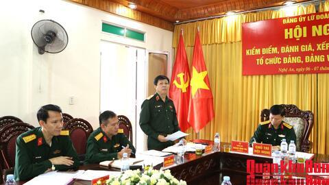 Đảng ủy Lữ đoàn Pháo binh 16: Hội nghị kiểm điểm, đánh giá, xếp loại chất lượng tổ chức đảng, đảng viên