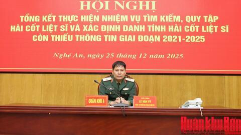 Tổng kết công tác tìm kiếm, quy tập hài cốt liệt sĩ giai đoạn 2021-2025