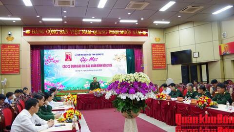 Bộ Chỉ huy Quân sự tỉnh Quảng Trị: Gặp mặt các cơ quan báo chí đầu Xuân Bính Ngọ 2026