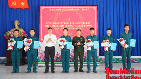 Xã Chân Mây - Lăng Cô (thành phố Huế): Thành lập Tiểu đội dân quân thường trực