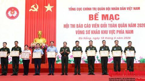 Quân khu 4 đạt thành tích cao tại Hội thi Báo cáo viên giỏi toàn quân năm 2026