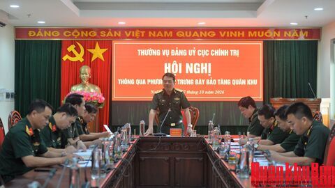 Thường vụ Đảng ủy Cục Chính trị Quân khu 4: Thông qua phương án trưng bày Bảo tàng Quân khu 4