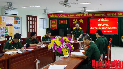 Giữ vững lá cờ đầu trong công tác Khoa học Quân sự của Học viện Chính trị
