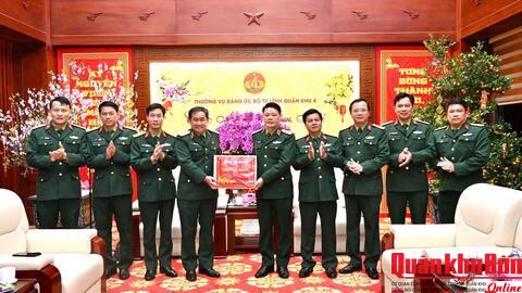 Thiếu tướng Nguyễn Tùng Hưng, Phó Tư lệnh Bộ Tư lệnh 86 thăm, chúc Tết Quân khu 4