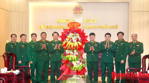 Thiếu tướng Hoàng Duy Chiến, Phó Tư lệnh Quân khu 4 thăm, chúc mừng Ngày truyền thống Bộ đội Biên phòng tại thành phố Huế Huế và tỉnh Quảng Trị