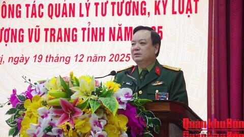Bộ Chỉ huy Quân sự tỉnh Quảng Trị rút kinh nghiệm công tác quản lý tư tưởng, kỷ luật năm 2025