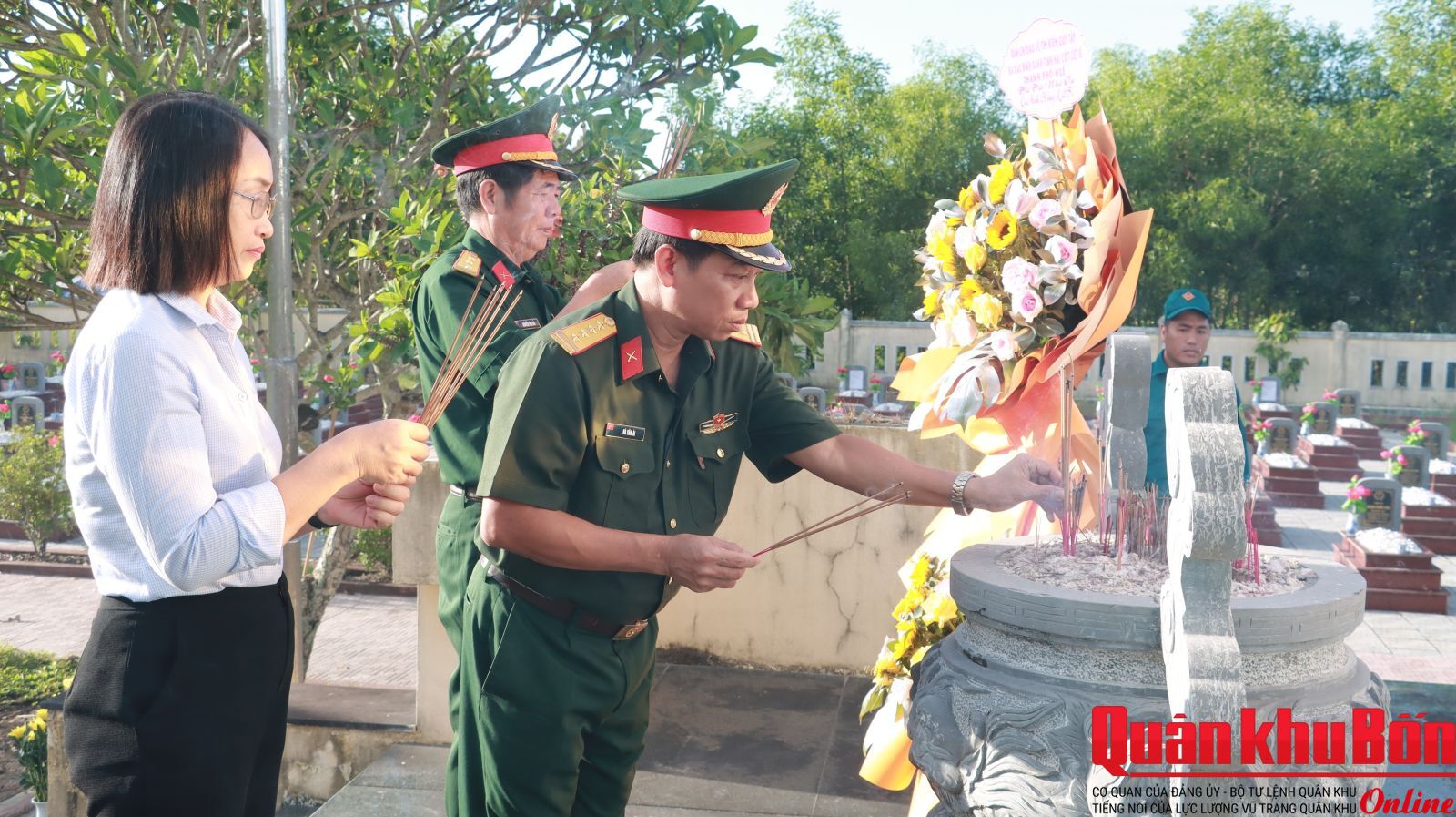 Triển khai lấy mẫu hài cốt liệt sĩ giám định ADN tại 3 nghĩa trang ở phường Phong Dinh