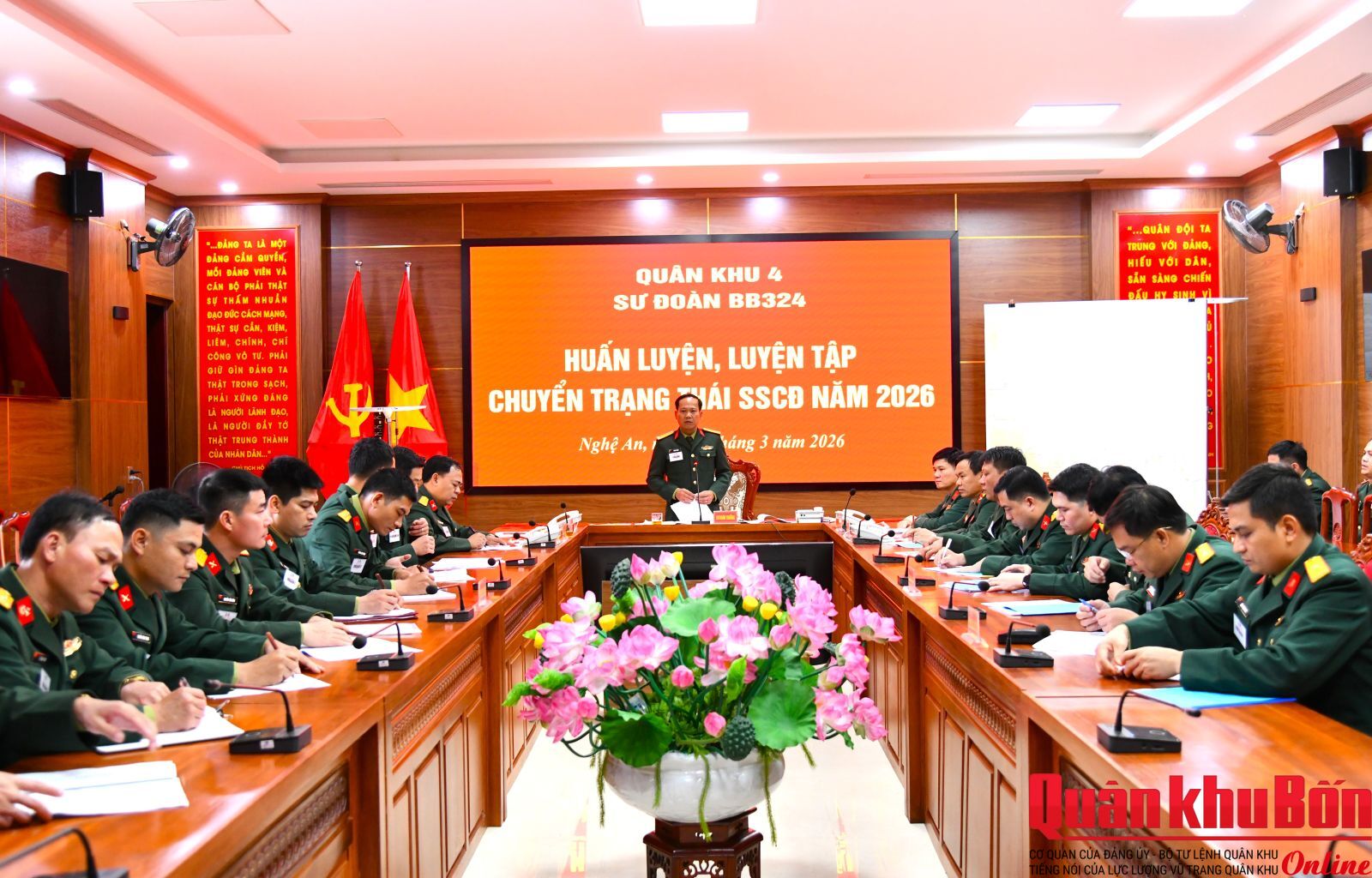 Sư đoàn 324 (Quân khu 4) huấn luyện, luyện tập chuyển trạng thái sẵn sàng chiến đấu năm 2026