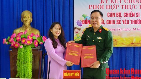 Sư đoàn 968 đồng hành, chia sẻ yêu thương với trẻ em khuyết tật