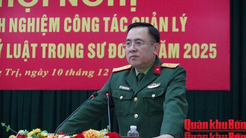 Sư đoàn 968 (Quân khu 4) tăng cường quản lý tư tưởng, kỷ luật bộ đội