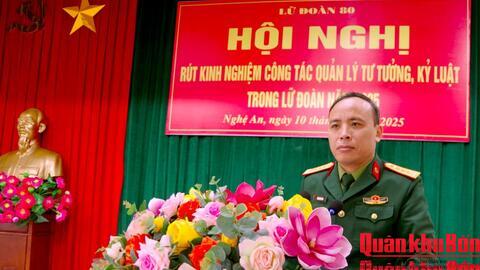 Lữ đoàn 80 vững vàng tư tưởng, chấp hành nghiêm pháp luật, kỷ luật