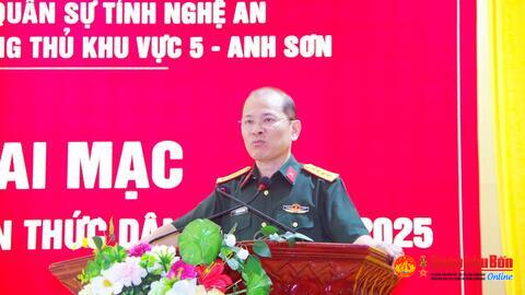 Ban Chỉ huy Phòng thủ khu vực 5 – Anh Sơn (Nghệ An) bồi dưỡng kiến thức dân tộc năm 2025