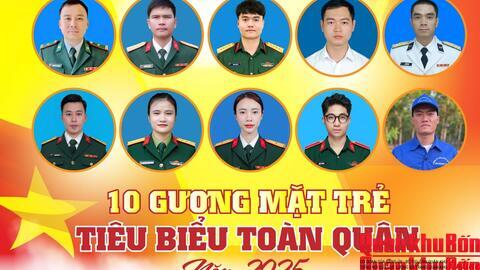 10 gương mặt trrẻ tiêu biểu toàn quân năm 20025