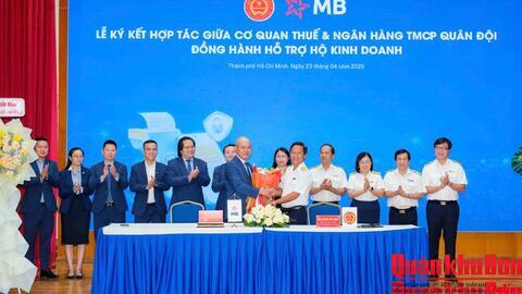 MB PHỐI HỢP CÙNG CỤC THUẾ TP.HCM RA MẮT GIẢI PHÁP SỐ TOÀN DIỆN CHO HỘ KINH DOANH