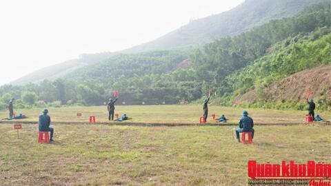 Ban Chỉ huy Phòng thủ khu vực 3 - Phú Lộc (TP Huế): Kiểm tra bắn súng cho dân quân
