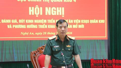 Cục Chính trị Quân khu 4 rút kinh nghiệm triển khai thực hiện các dự án
