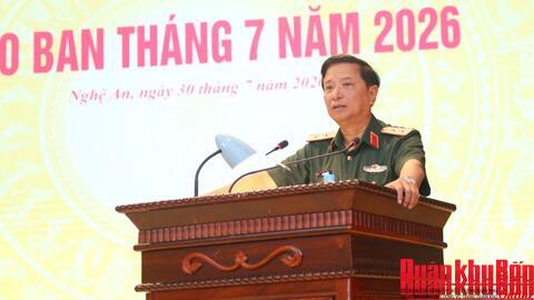 Quân khu 4 giao ban tháng 7 năm 2026