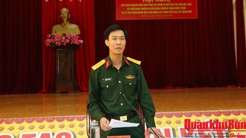 Đoàn Văn công Quân khu 4 hoàn thành tốt nhiệm vụ biểu diễn phục vụ chiến sĩ mới