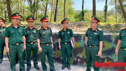 Kiểm tra công tác xây dựng Sở Chỉ huy diễn tập khu vực phòng thủ tỉnh Nghệ An