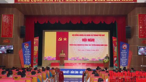 Hội đồng Nghĩa vụ quân sự thành phố Huế triển khai nhiệm vụ tuyển quân năm 2026