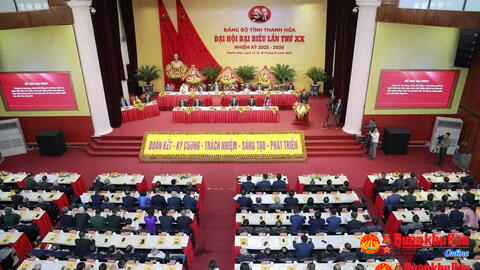 Khai mạc trọng thể Đại hội đại biểu Đảng bộ tỉnh Thanh Hóa lần thứ XX, nhiệm kỳ 2025- 2030