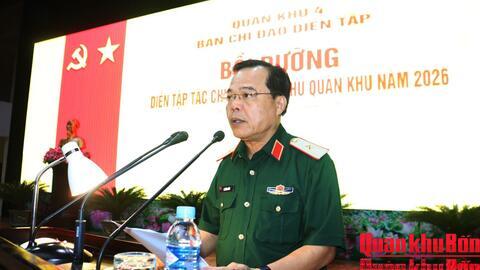 Quân khu 4 bồi dưỡng diễn tập tác chiến phòng thủ năm 2026