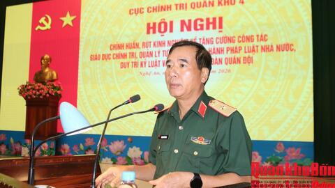 Cục Chính trị Quân khu 4: Hội nghị chỉnh huấn, tăng cường giáo dục chính trị, quản lý tư tưởng
