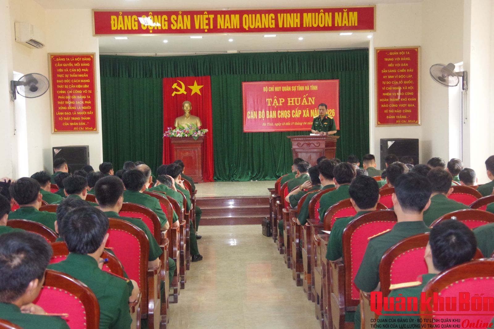 Bộ Chỉ huy quân sự tỉnh Hà Tĩnh: Tập huấn cán bộ quân sự cấp xã năm 2026